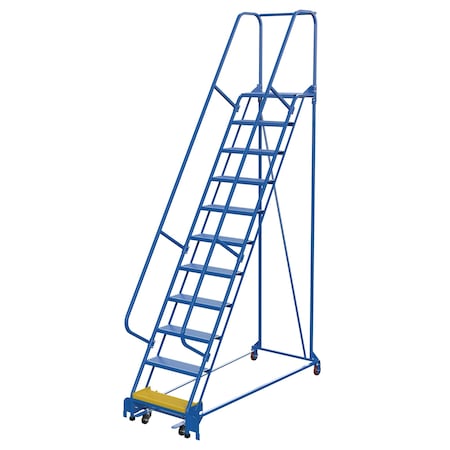 Vestil 140 H Steel PW Ladder, Perforated, 11 Step, 11 Steps LAD-PW-26-11-P